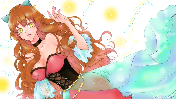 Vになる親友へ贈り物イラスト。頑張って下さい。応援してます。