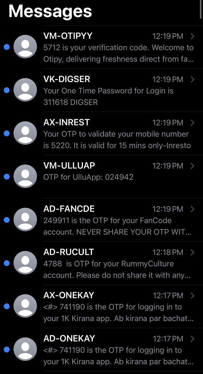 @OnePlus_Support I am getting OTP for all the app installed on my one plus 6. is there any data leak? 
#dataleak #OnePlusFive #OTP @postpeapp @planetfashion @FanCode @ULLUapp please delete my account fast. @cyberabadpolice I am getting multiple bulk OTP from last 1 hour