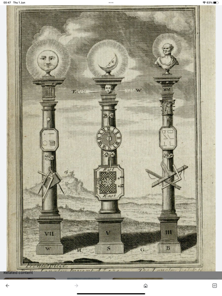 whitegoldsword's tweet image. Was #BattyLangley the mastermind behind ‘Masonry Dissected’? What faster way to disseminate the ritual behind the newly created Third Degree than a disclosure? I firmly believe his authorship was hinted at with the #frontispiece of ‘The Builder’s Jewel’ (1741) #Freemasonry