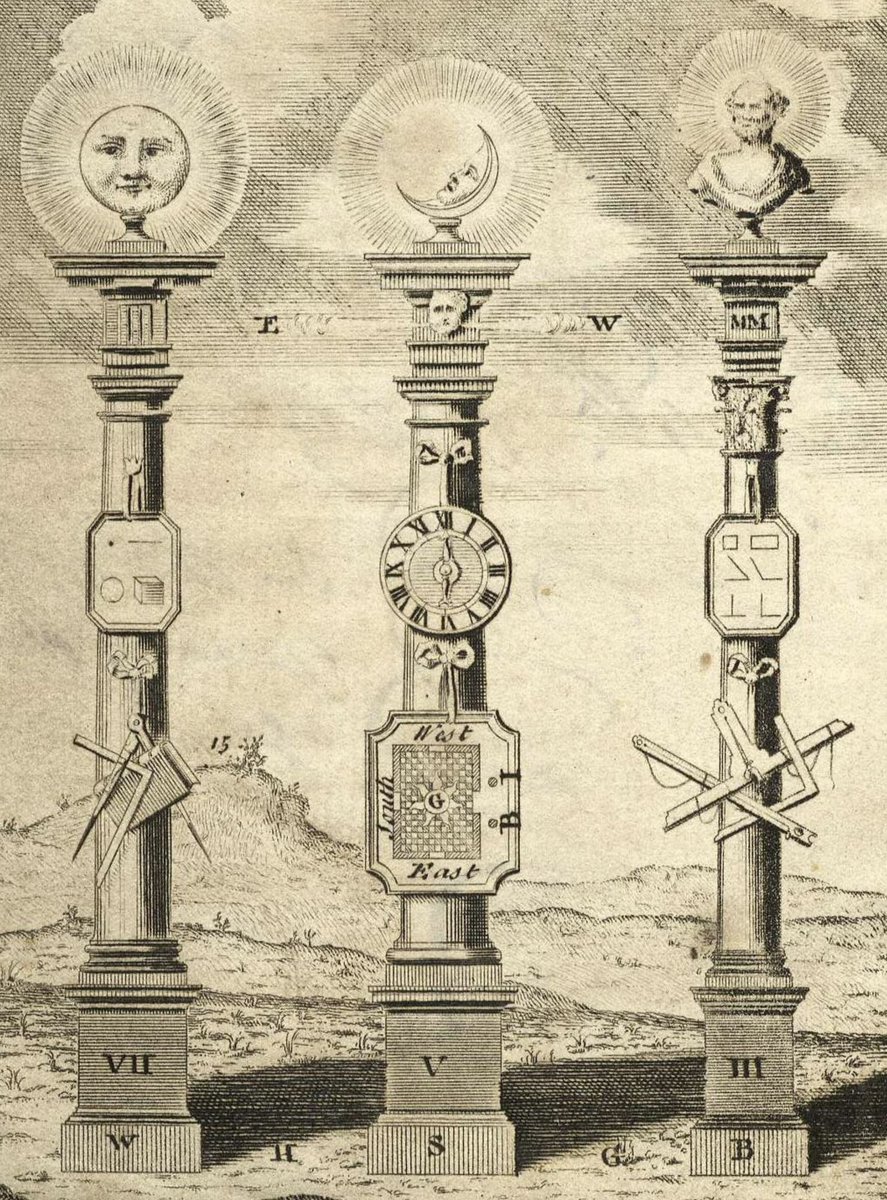 whitegoldsword's tweet image. Was #BattyLangley the mastermind behind ‘Masonry Dissected’? What faster way to disseminate the ritual behind the newly created Third Degree than a disclosure? I firmly believe his authorship was hinted at with the #frontispiece of ‘The Builder’s Jewel’ (1741) #Freemasonry