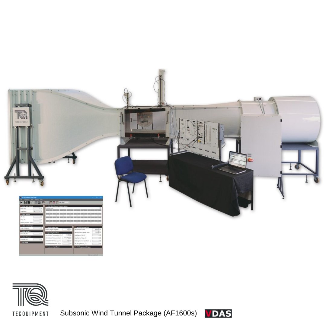 TecQuipment's tweet photo. TecQuipment's Subsonic Wind Tunnel package (AF1600S) is designed to be flexible and utilised for a variety of possible experiments designed by our customers. Find out more about this product from our aerodynamics range of teaching equipment here: https://t.co/Ua06jRRWEq
#mechani https://t.co/A0dSIPkpj2