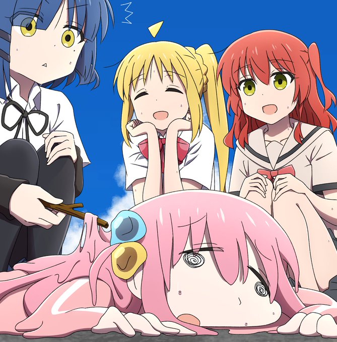 後藤ひとり ,伊地知虹夏 「自分が初めて結束バンド4人を描いた絵