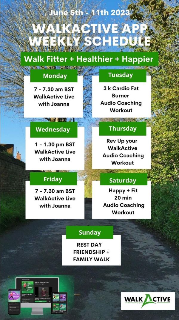 WalkActive Live Classes + 5 Day Challenge - mailchi.mp/3f714d3d9080/w… WalkActive Live Classes + 5 Day Challenge - mailchi.mp/3f714d3d9080/w… Walk Fitter + Healthier + happier with us in real time.
All part of WalkActive App Membership. Start today! onelink.to/walkactiveapp