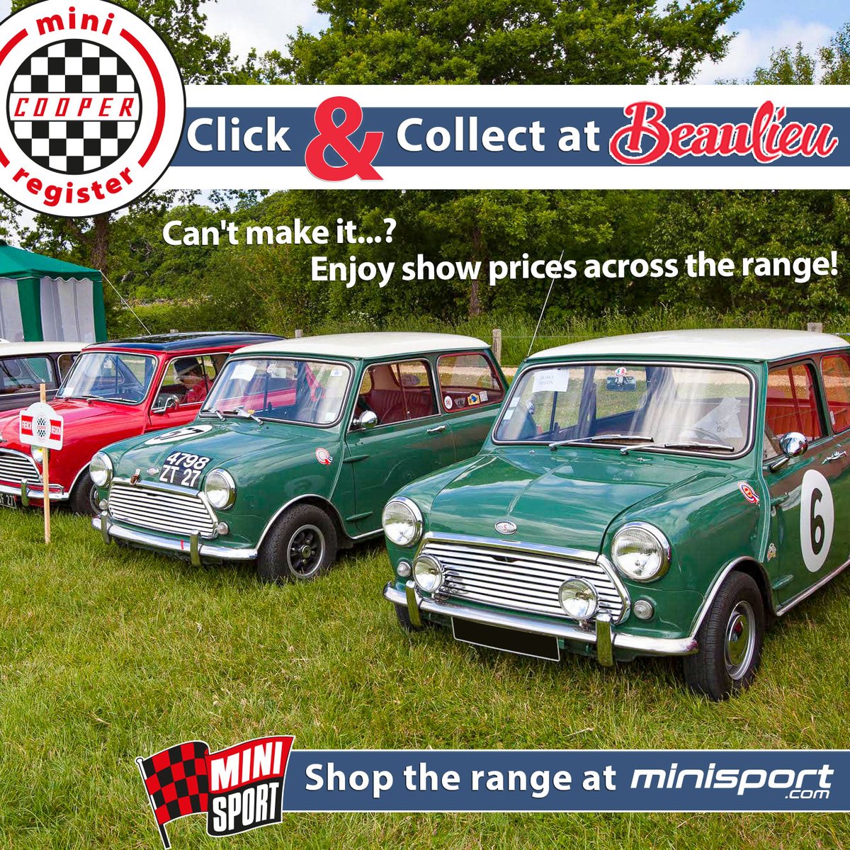 minisportltd's tweet photo. ππ¨ Upgrade your Mini with Free Delivery to Bealieu!
Explore our selection of trending Mini parts at unbeatable prices.
Plus, enjoy free delivery to the Beaulieu Show. Don't miss out on the chance to give your Mini a fresh new look!
#MiniSport #MiniCooperRegister https://t.co/60ZXdJIJWI