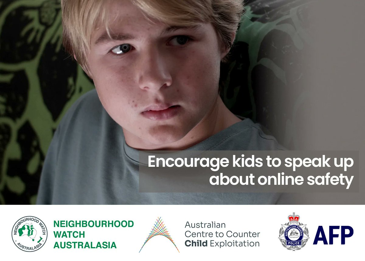 Support kids to speak up when unsafe online behaviour happens. It's crucial in #keepingkidssafeonline .
Be aware of what they’re doing and who they’re talking to online. 
With @NHWAustralasia and @ACCCE_AUS 
buff.ly/3GKuv9n
#nhwa #childonlinesafety