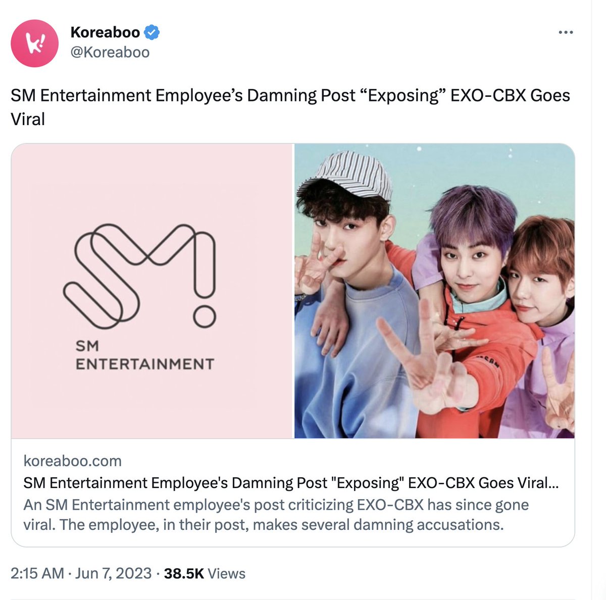 USEXOLUNION's tweet photo. DO NOT believe them. Keeping here for everyone to see their lies.
We only believe EXO's version of the narrative.
#EXO #AlwaysWithEXO #AlwaysWithCBX
@weareoneEXO
@B_hundred_Hyun
@layzhang https://t.co/6fAJ4pIBAS