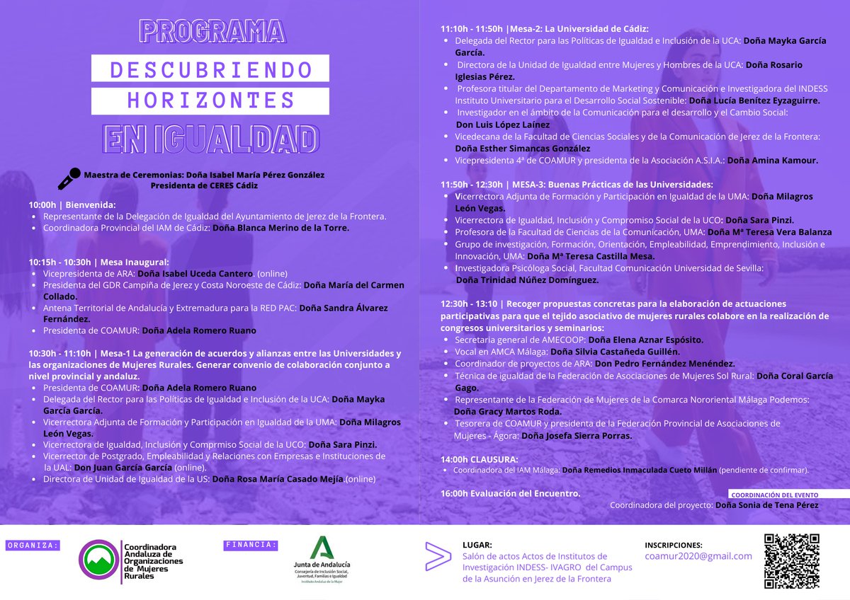 AMECOOP_'s tweet photo. ¡Os esperamos! Mañana en Jerez de la Frontera @lenaznar10 secretaria general de @AMECOOP_ participa  en el Encuentro de Trabajo con Universidades "Descubriendo Horizontes en Igualdad", que organizamos en #COAMUR con ayuda del @IAMJunta 🔗https://t.co/2tCAG89qaR
 
 #mujeres #coop https://t.co/LCdKmPSaDz