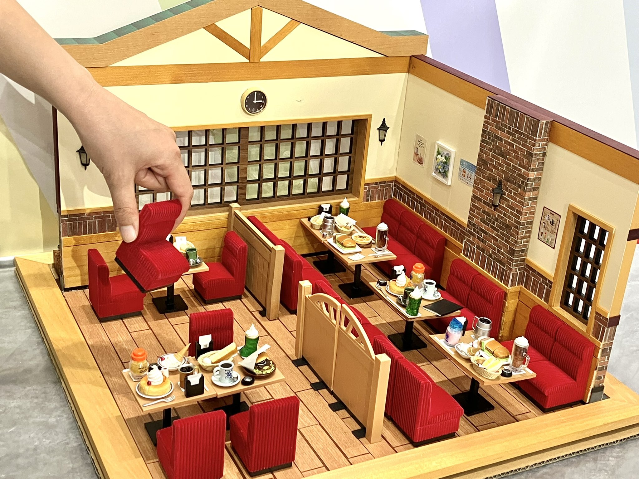 未開封】リーメント 珋琲所コメダ玔琲店 家具・ジオラマ備品