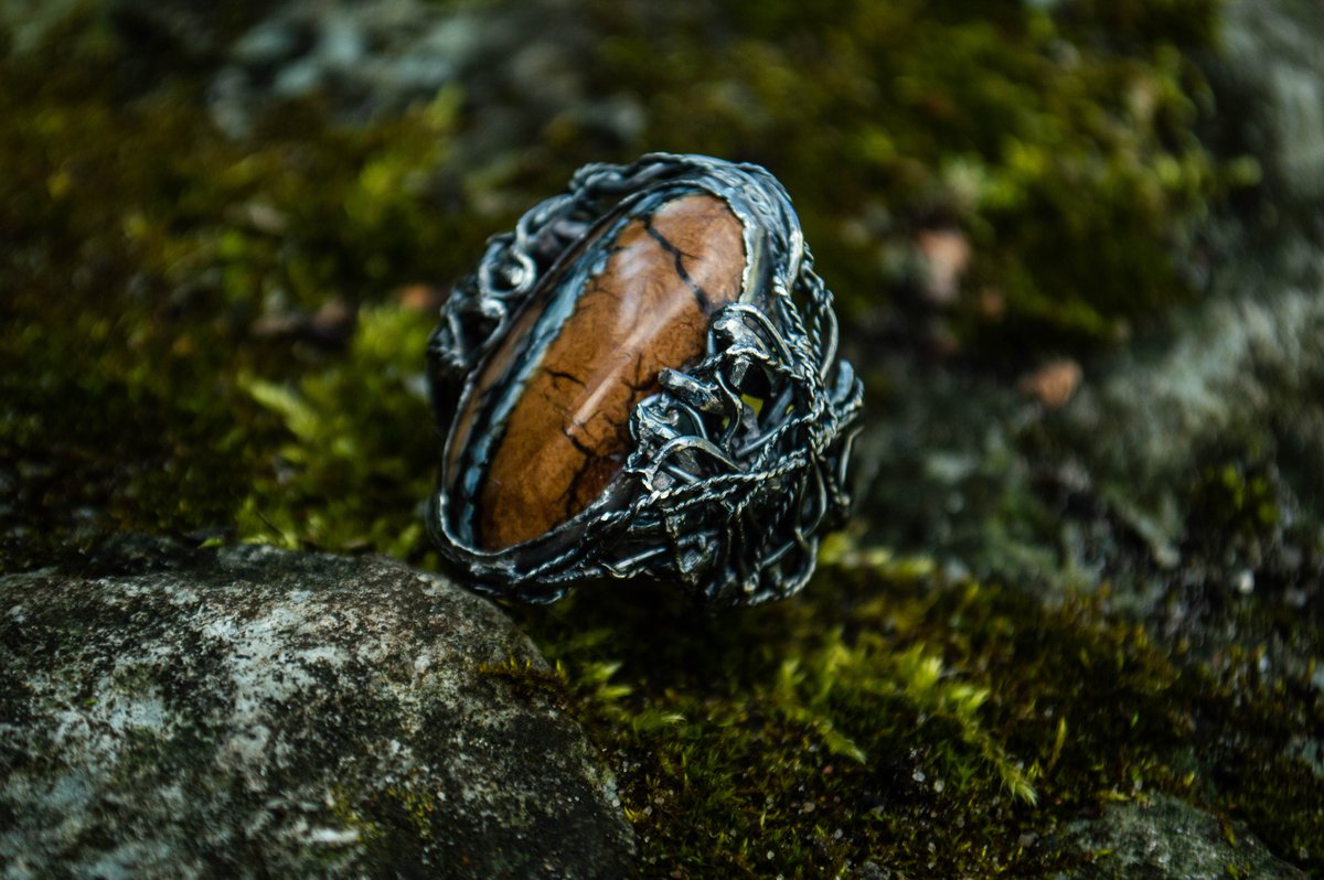 Ring 'Ymir Hold' silver 925, mammoth tooth #silver #mammoth #art #jewelryart #fashion #Ring #contemporary #contemporaryart #contemporaryjewelry #artjewelry #fashionart #mesnwear #menring #viking #vikings #Mensfashion #mensjewelry