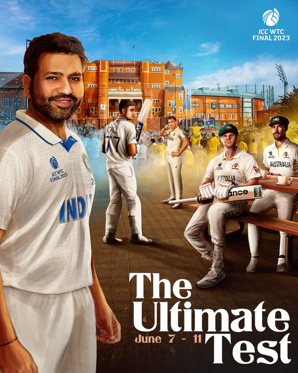 Are we all in the same page... I mean to all cricket maniacs ! We are back with jitters and full of thrillers and excitement 🔥 the day is finally here it's match day #INDvsAUS #WTCFinal #adidasTeamIndiaJersey #TestCricket #ViratKohli #AUSvIND #RohitSharma @ICC