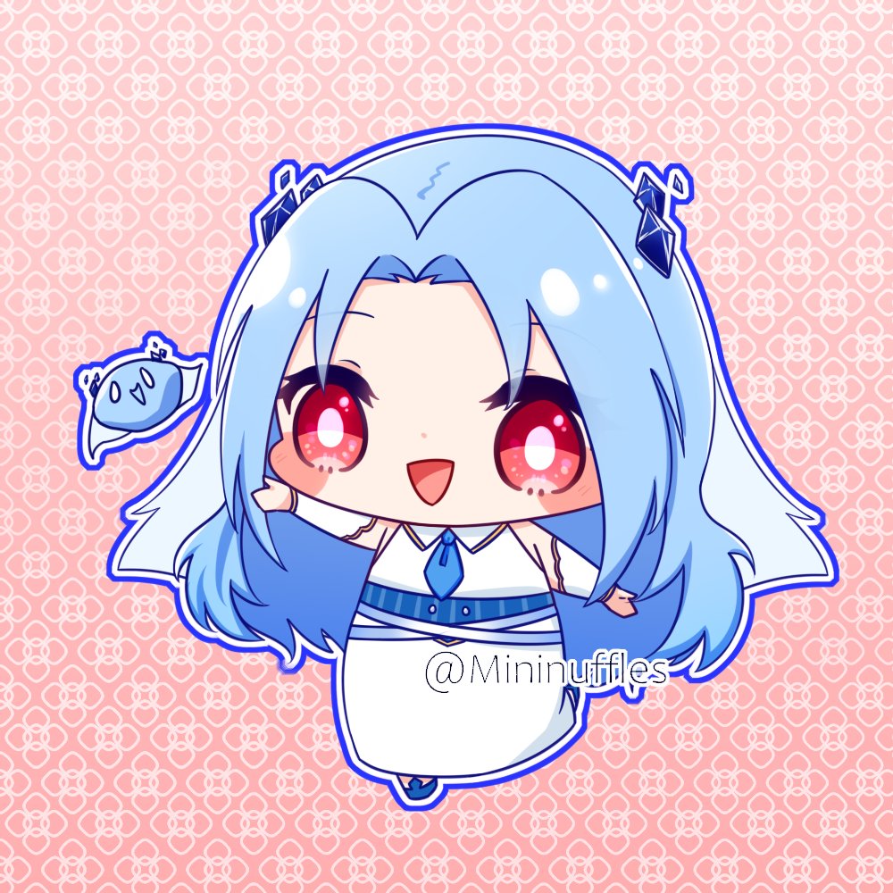 「Me finally properly drawing a chibi of m」|Mininuffles | Commissions Open!のイラスト