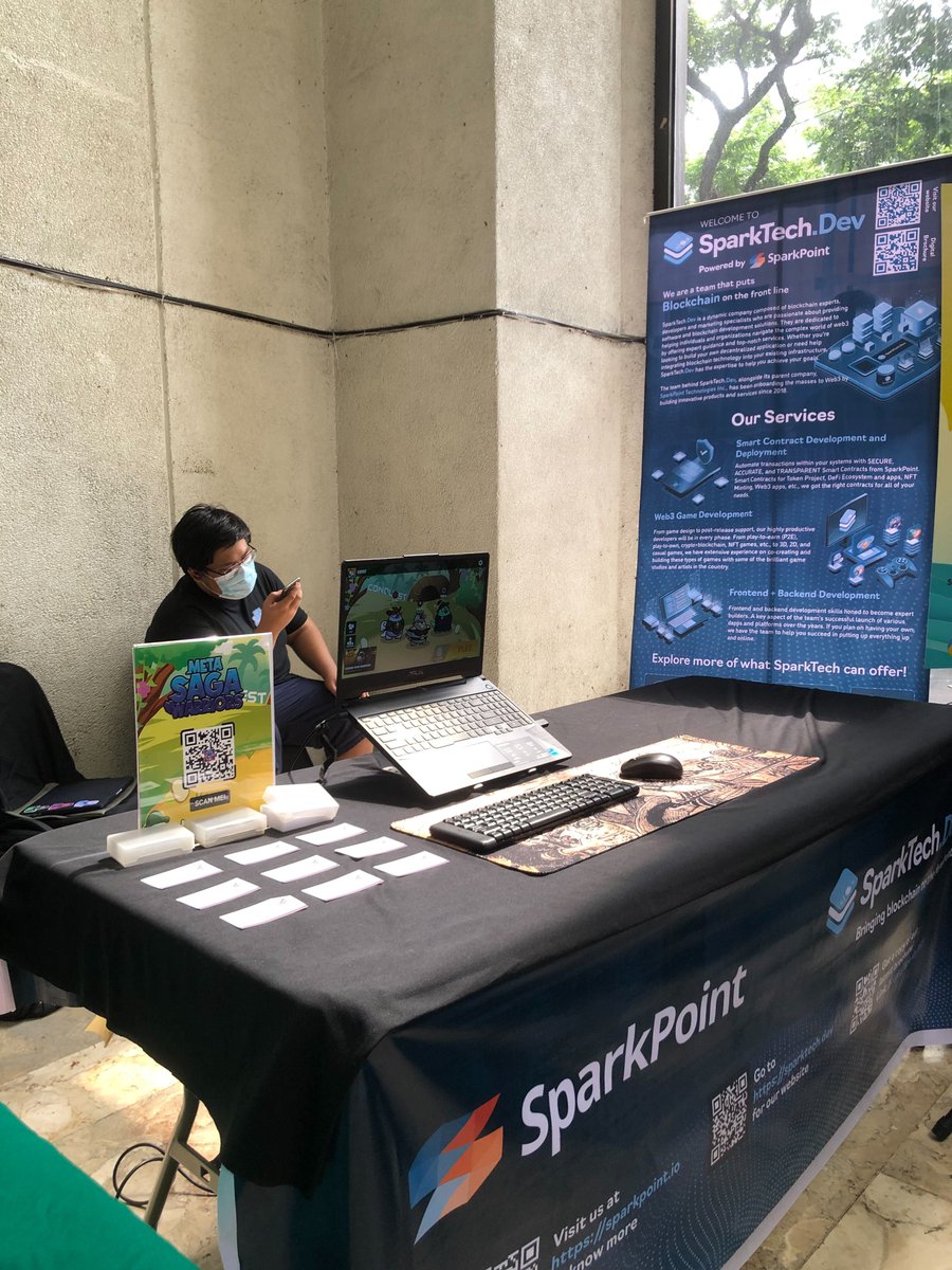 metasagawarrior's tweet photo. Day 03 of the Digital Innovation and Inclusion Week-long Exhibit in celebration of #National #ICT Month here at @DICTgovph Main Office.
Visit us here and have an experience of our game, one of the products of @sparktech_dev!
#MetaSagaWarriors #ICTMonth #GameFi #NFT https://t.co/vw3IH0viTd