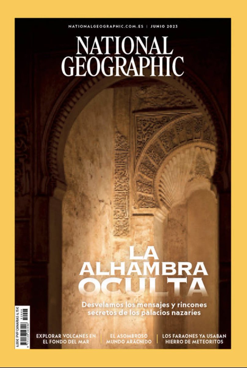 La #Alhambra protagoniza el número de junio de <a href="/NatGeo/">National Geographic</a>.

Un espectacular recorrido por sus rincones más ocultos.

Gracias!

#alhambracultura