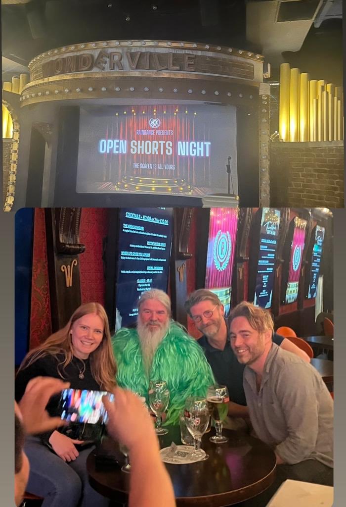 ⁦@WondervilleLive⁩ last night watching Open Night Shorts organised by Raindance. Appeared in ‘One Off’ by Peter Revel Walsh (modelling) youtu.be/lL9fpi2oVlI ⁦⁦@elizawtweets⁩ ⁦@ttaadults⁩