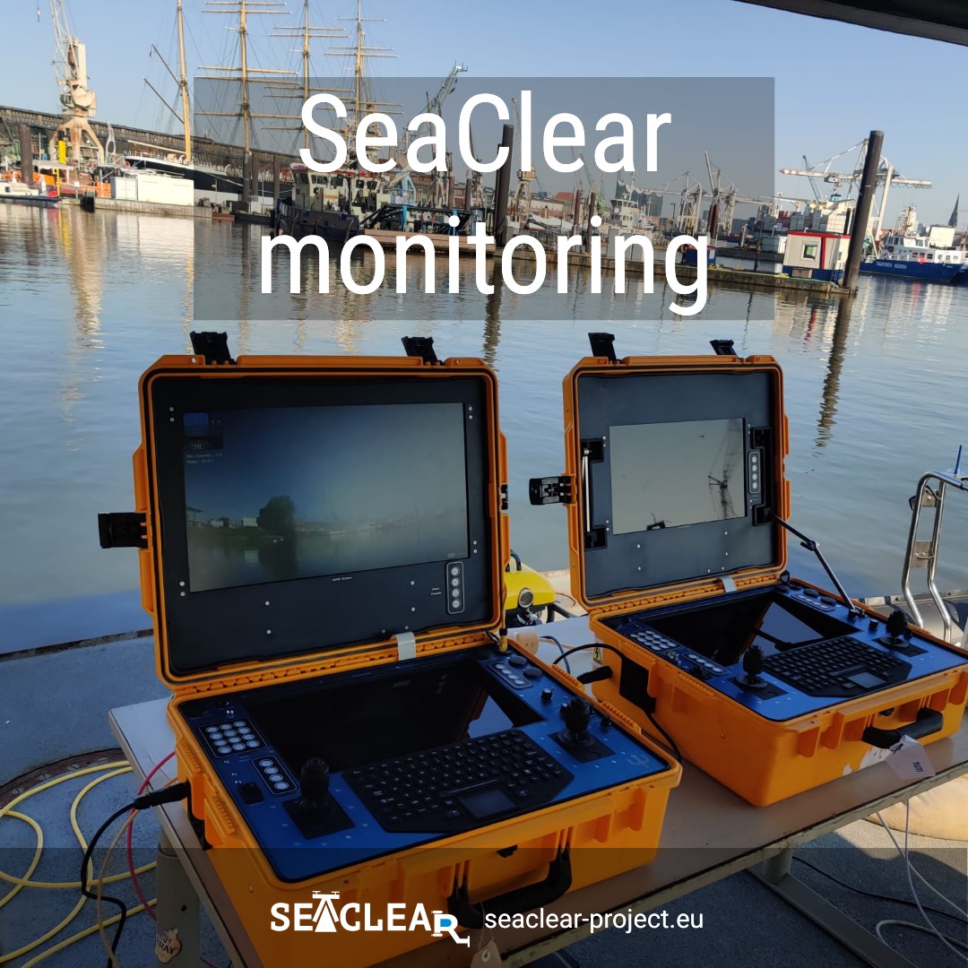 seaclearproject's tweet photo. A critical element of deploying a robotic team to clean the ocean floor is the ability to supervise their operations and make adjustments. With #SeaClear๐, this becomes possible through a user-friendly computer interface. Here is how we monitor tests. โฌ
#RobotsHelpingEarth https://t.co/7wdCFJ1HR0