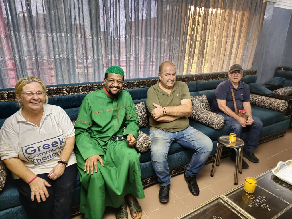 With help from Sufi leader, Sheikh Alamin, Maria &amp; Tolis and friend Chris Calios navigated battle lines to reach safety.  Sadly, they were the last of the #Greek community in #Khartoum.  Diversity and inter-faith cooperation are likely to be victims of the #Sudan war.