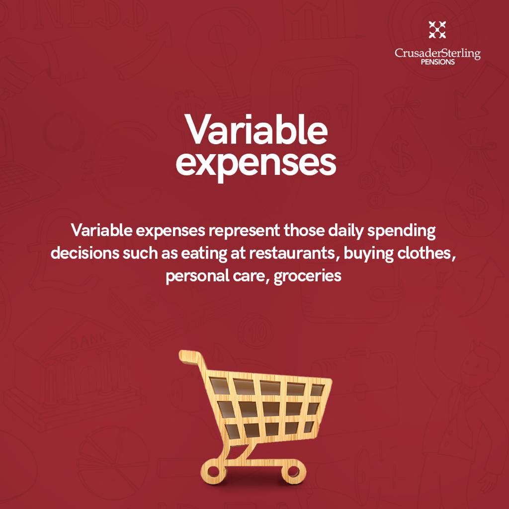 CSPensions's tweet photo. Ever wondered what the difference between fixed and variable expenses are? Swipe and be sure to jot things down π
#crusadersterlingpensions #pensions #fixedexpenses #variableexpenses #financialfreedom #retirement https://t.co/CnSfodz6ee