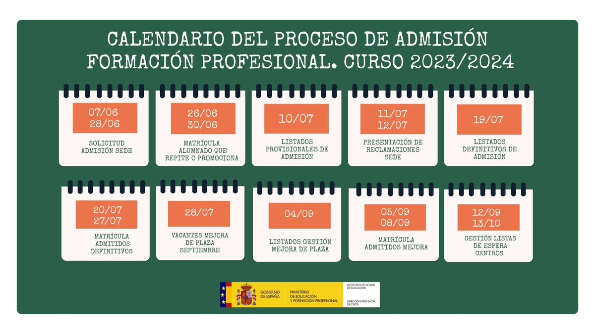 upeceuta's tweet image. Las solicitudes se realizan a través de la sede electrónica del Ministerio de Educación y Formación Profesional, del 7 al 28 de junio. 

Si tienes alguna duda, consulta los vídeos tutoriales y la guía informativa. 

➡️ educacionyfp.gob.es/contenidos/ba/…

#MEFP #UPE #DPCeuta #FP #2023