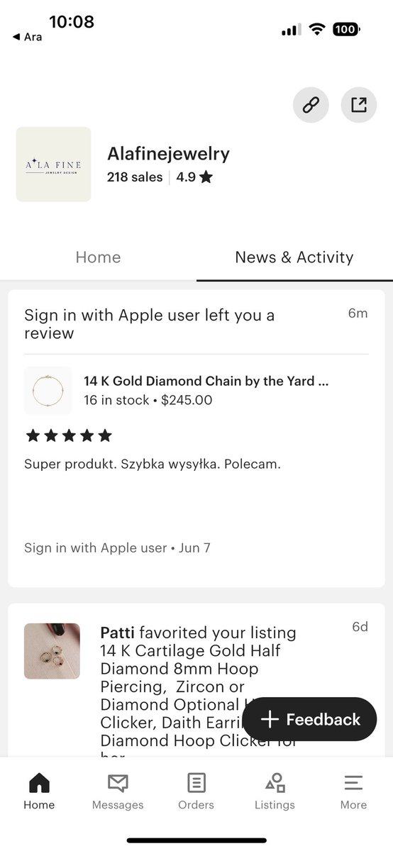 alaragencoglu8's tweet photo. @Etsy My account was permanently suspended and don't why. One of my clients left a positive review this morning. If my account hadn't been closed, I'd have been a star seller. I'm very sorry if I've done anything against your principles, could you please reconsider you decision? https://t.co/UBypgF4Fpi