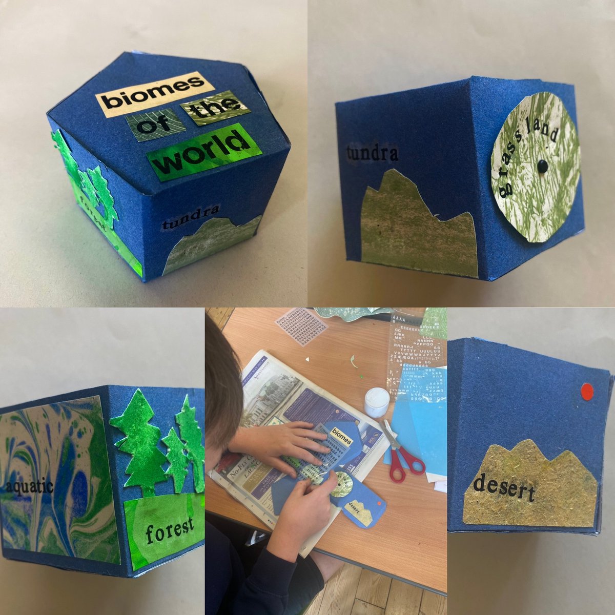 A Year 5 geographer hard at work.  Geography, DT and Art combined to ensure that powerful knowledge is retained.