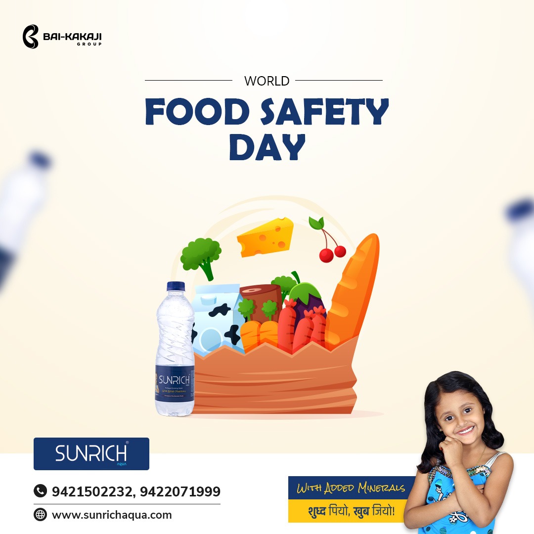 May God forbid the event where you stumble upon unhealthy food. On this day, let us pledge to go behind health & not always taste.
.
.
#sunrichaqua #packageddrinkingwater #mineralwater #bestdrinkingwater #drinkpure #livemore #trusterwater #goodhealth #latur #baikakajigroup