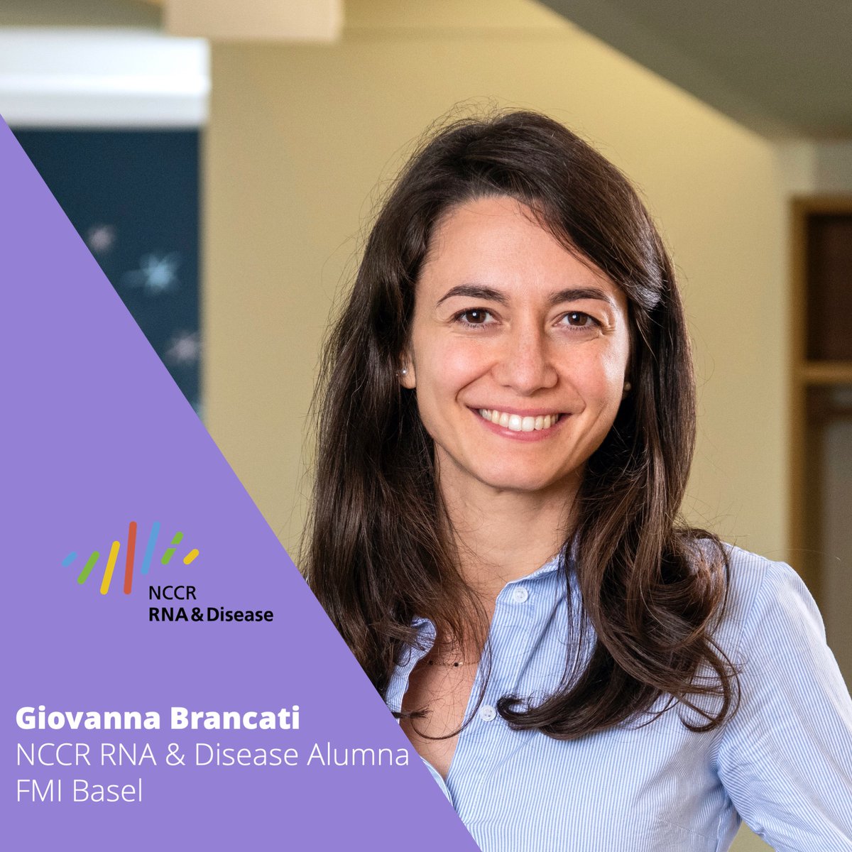 “Mentors can be a precious resource. It takes time to cultivate mentorship relationships, but it is worth it!” Meet <a href="/NCCR_RNADisease/">NCCR RNA & Disease</a> alumna Giovanna Brancati <a href="/brangiov/">Giovanna Brancati</a> in her portrait for <a href="/NCCRWomen/">NCCRWomen</a>: bit.ly/3oUkOyi 
<a href="/FMIscience/">FMI science</a> <a href="/snf_ch/">Schweizerischer Nationalfonds (SNF)</a> <a href="/Twist_Basel/">TWIST Basel</a> <a href="/500womensci/">500 Women Scientists</a>