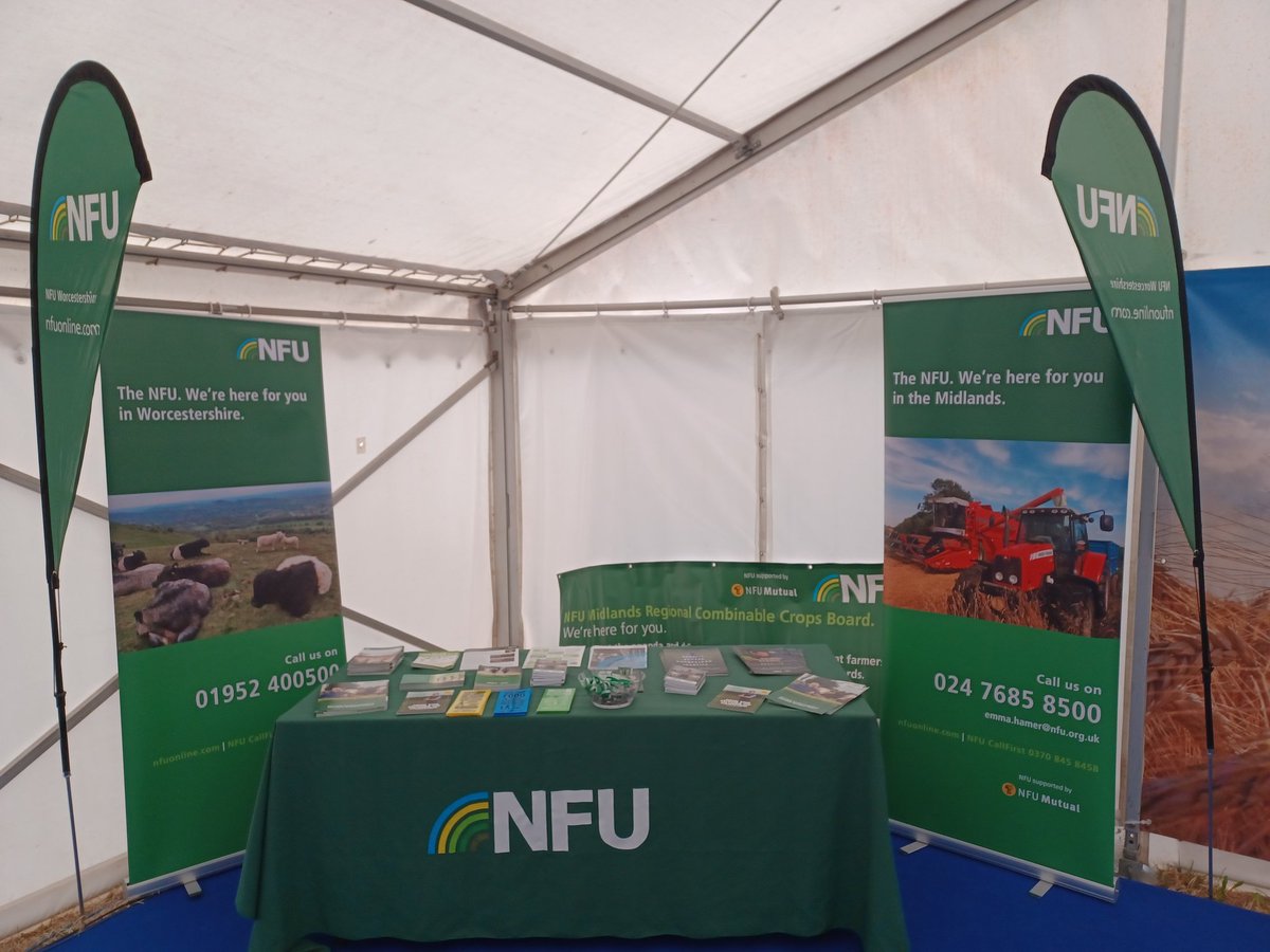 @NFUWestMids  @CropsBoard all set up and ready to go at the @WynnstayGroup @ArableEvent. Please come and say hello 👋 ☺️