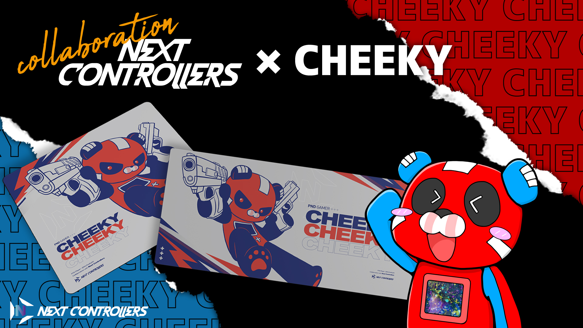 NEXT マウスパッドcheeky チーキー モデル Lサイズ Amazon.co.jp: NEXTコントローラー ゲーミングマウスパッド