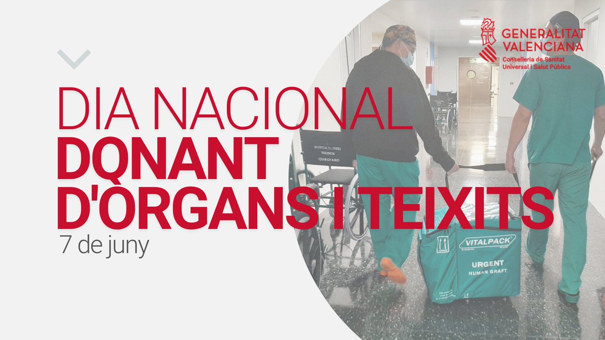 📅 El primer dimecres de juny se celebra el #DiaNacionalDelDonant 

📈🫀🫁 A la Comunitat Valenciana, la donació d'òrgans s'ha incrementat un 13% de gener a maig respecte al mateix període de l'any anterior

#DíaNacionalDelDonante #DejaHuella 

🔗 comunica.gva.es/va/detalle?id=…