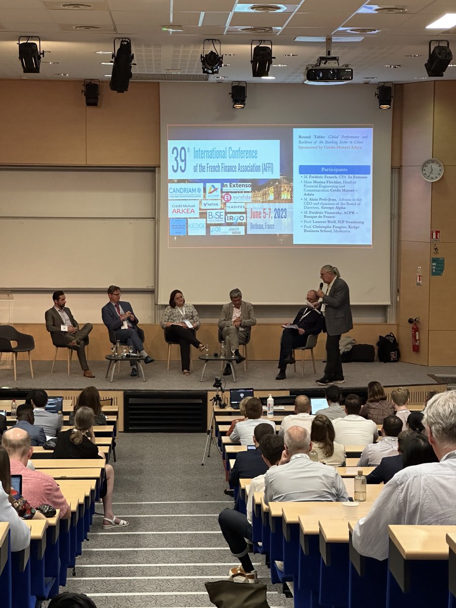 KedgeBS's tweet photo. #Événement 🏦 | 2ème journée de la Conférence de l’Association Française de Finance 2023 (@2023Affi) sur notre campus de Bordeaux 📷. https://t.co/O962Wfm6S8