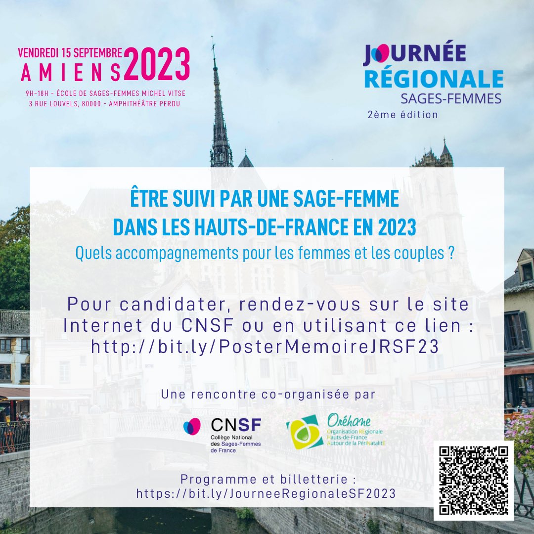 Coll_SageFemme's tweet photo. 🔵JRSF AMIENS 2023: PRIX MÉMOIRE DES HAUTS-DE-FRANCE

🗓Les candidatures sont dès à présent ouvertes &amp; ce, jusqu’au 3 juillet inclus sur le site du CNSF ou directement par ce lien : https://t.co/tBDvpjmn9f

#Memoire #maïeutique #sagefemme #etudiant #etudiante #JRSF #CNSF #Orehane https://t.co/6Z7emGws1Z