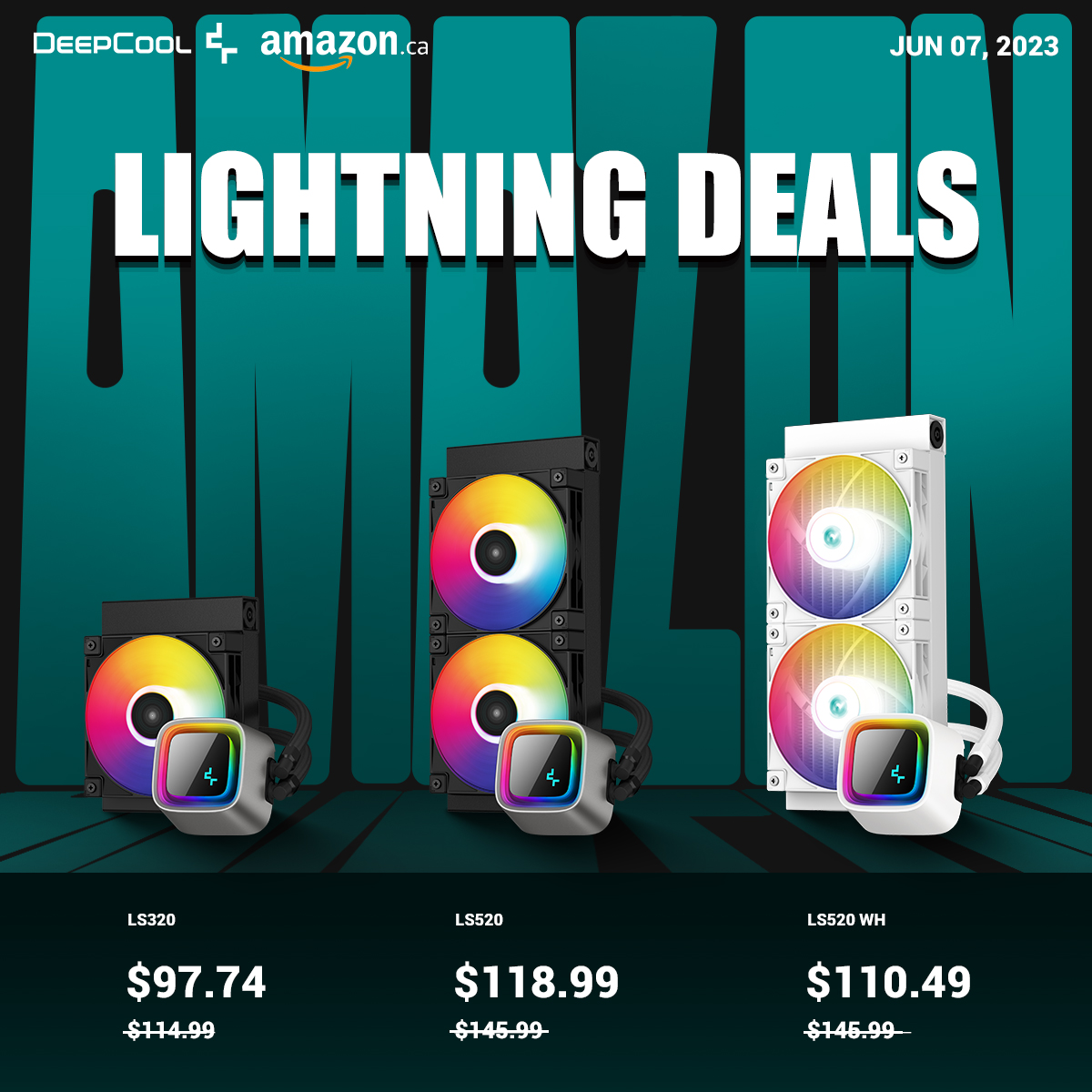 DeepCoolNA's tweet photo. LS Liquid Cooler deals happening now on Amazon Canada!   

https://t.co/fpDYQktpq1 

Deals end Jun 07, 2023, 4:20 PM PDT  

#deepcool #liquidcooler #AIO #LS720 #LS520 #LS320 #360mm #240mm #120mm #gamingpc #tech #amazondeals #eSports https://t.co/rQbPITEUFO