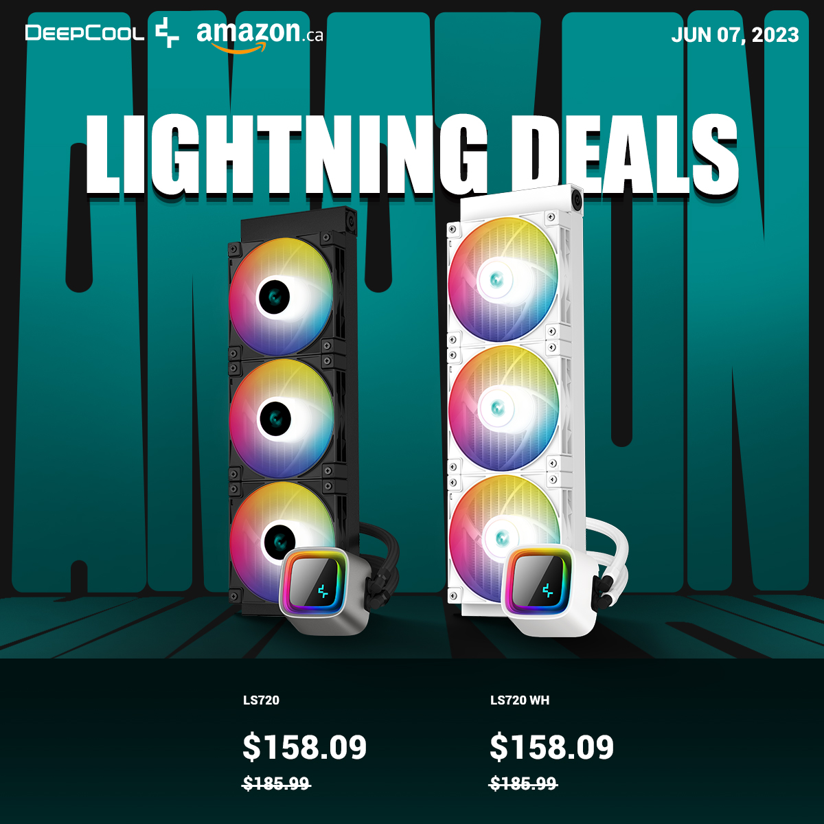 DeepCoolNA's tweet photo. LS Liquid Cooler deals happening now on Amazon Canada!   

https://t.co/fpDYQktpq1 

Deals end Jun 07, 2023, 4:20 PM PDT  

#deepcool #liquidcooler #AIO #LS720 #LS520 #LS320 #360mm #240mm #120mm #gamingpc #tech #amazondeals #eSports https://t.co/rQbPITEUFO