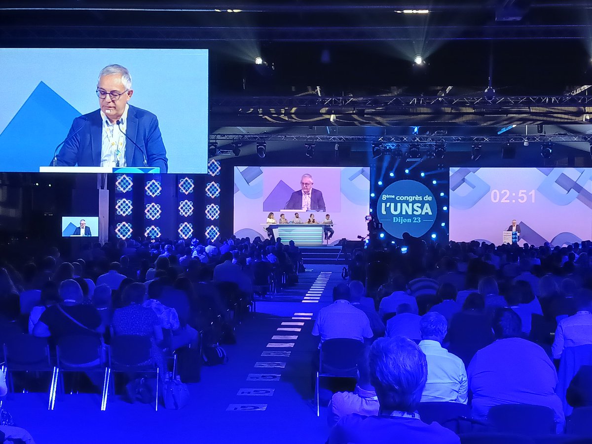 UNSA_officiel's tweet photo. Le congrès #UNSA en direct, c'est sur https://t.co/gnjdfyMuyn
#UNSAdijon2023
#congresUNSA2023 https://t.co/7ZdtmdbvvQ
