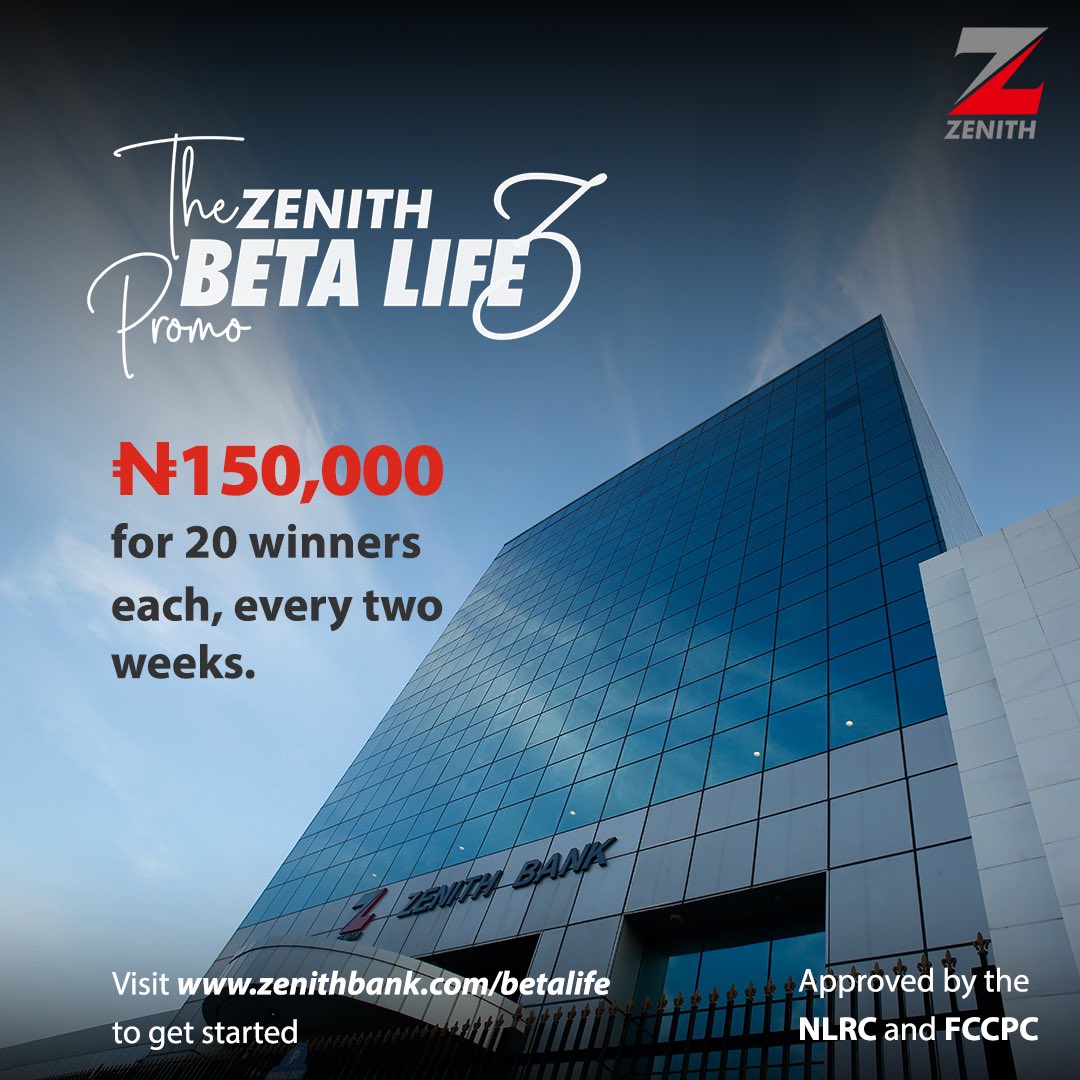 Gidi_Traffic's tweet photo. You can be a winner in the ZenithBetaLifePromo3. Simply visit https://t.co/lTXWQkELY7 for more information.

#BetaLifePromo3 #Betalife #ZenithBetaLifePromo #ZenithBetaLifePromo3 https://t.co/TevjwZtgEe