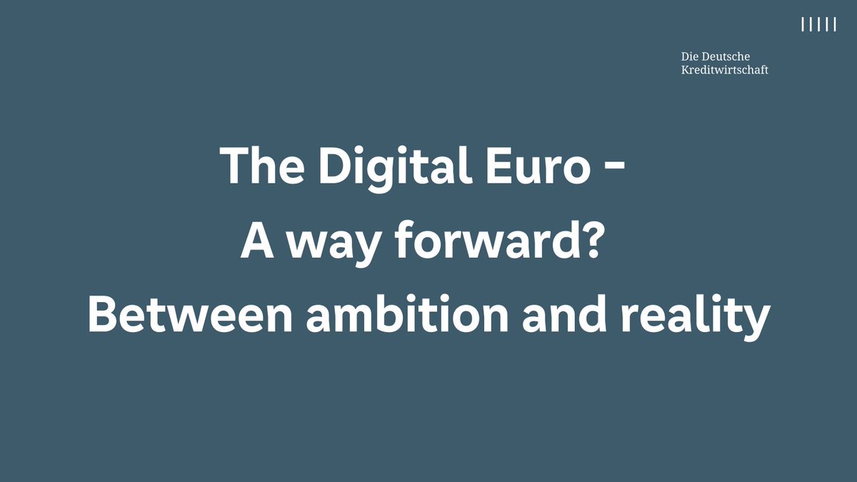 Today in #Brussels - The German Banking Industry Committee (GBIC) meets for a policy dialogue with relevant stakeholders to contribute to the necessary debate on the introduction of a #digitaleuro.