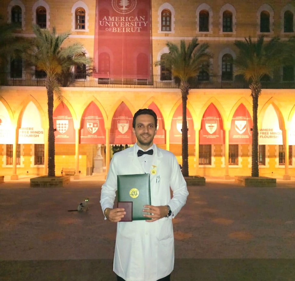ESanayeh's tweet photo. Excited to announce that I have officially #graduated from the #AUBMC with a specialization in #Internal_Medicine (#IM)
Thank you AUBMC https://t.co/L3X6BBwioU