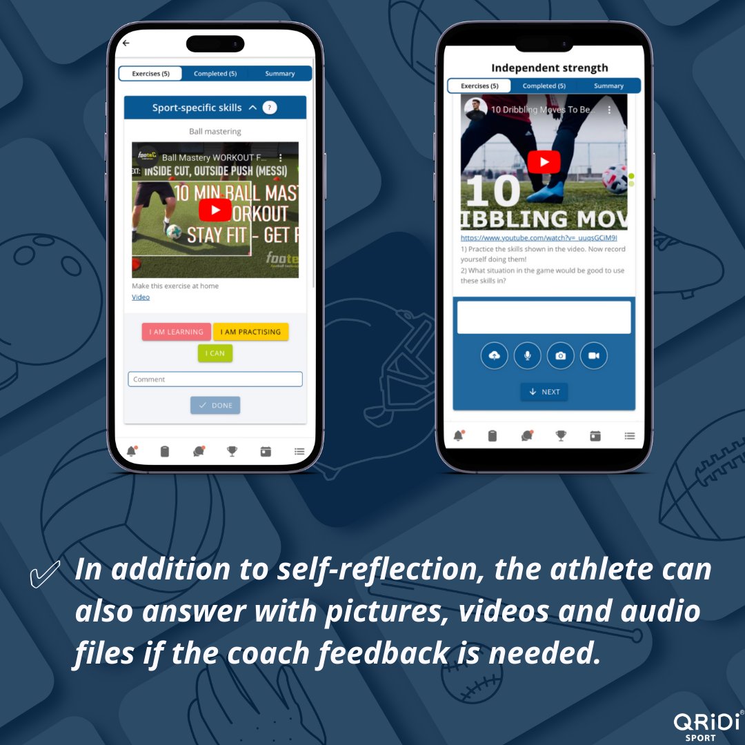 QridiSport's tweet image. How to distribute  self-practice exercises to athletes? 
#selfpractice #sport #sharingexercises #athletefeedback #summertraining #Qridisport #bettercoaching #coachingtools #offseason #coachingtips