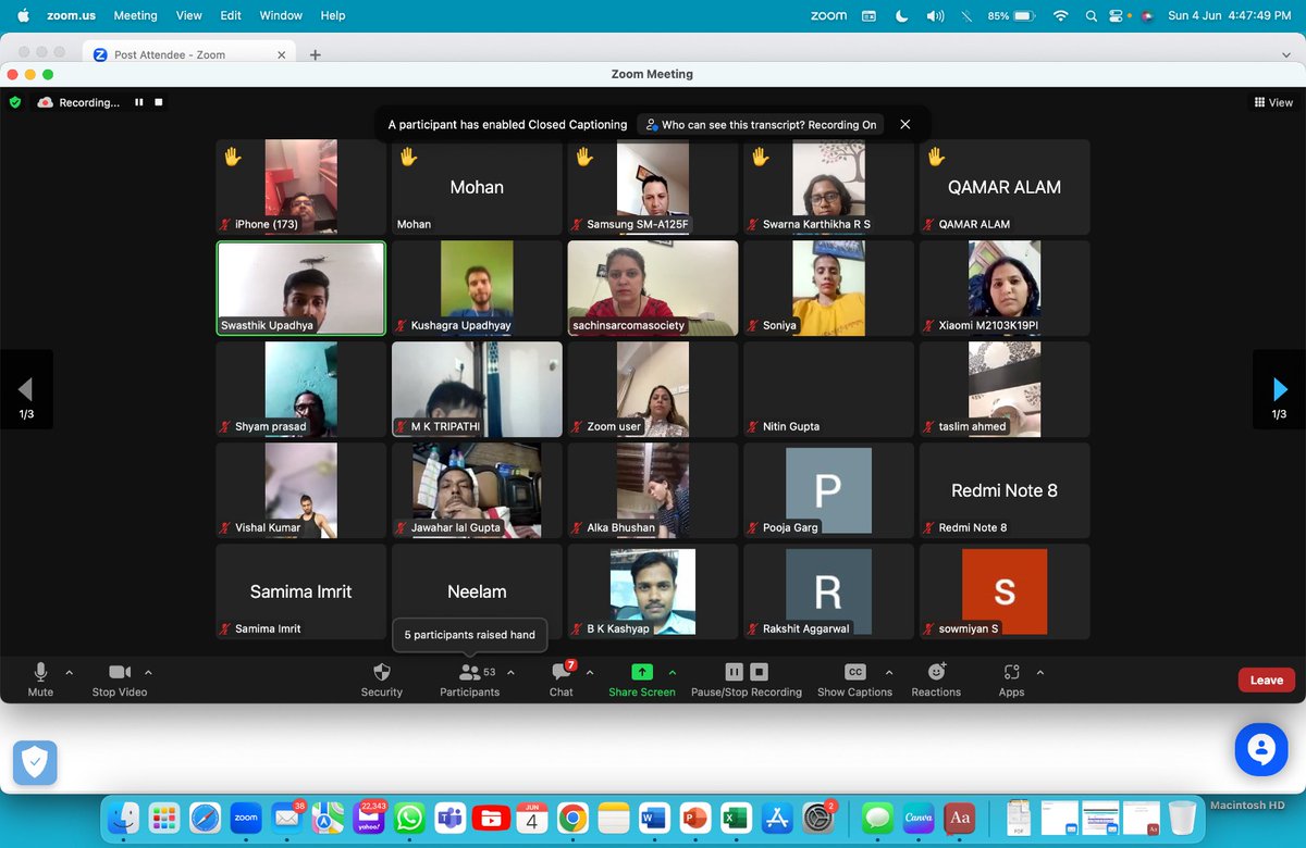 SachinSarcoma's tweet image. Organised 160 th #desmoid #supportgroup meeting on Sunday. Attended by 55 patients. We thank Dr Swastik #AIIMS 4 giving #educational session on desmoid to educate newly diagnosed patients. Desmoid patients interacted with each other n shared their fears n apprehensions.#awareness