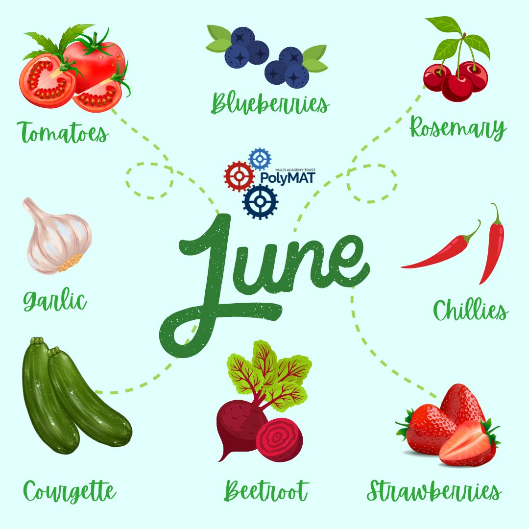 PolyMAT Schools on Twitter "How to eat seasonally in June! Click the