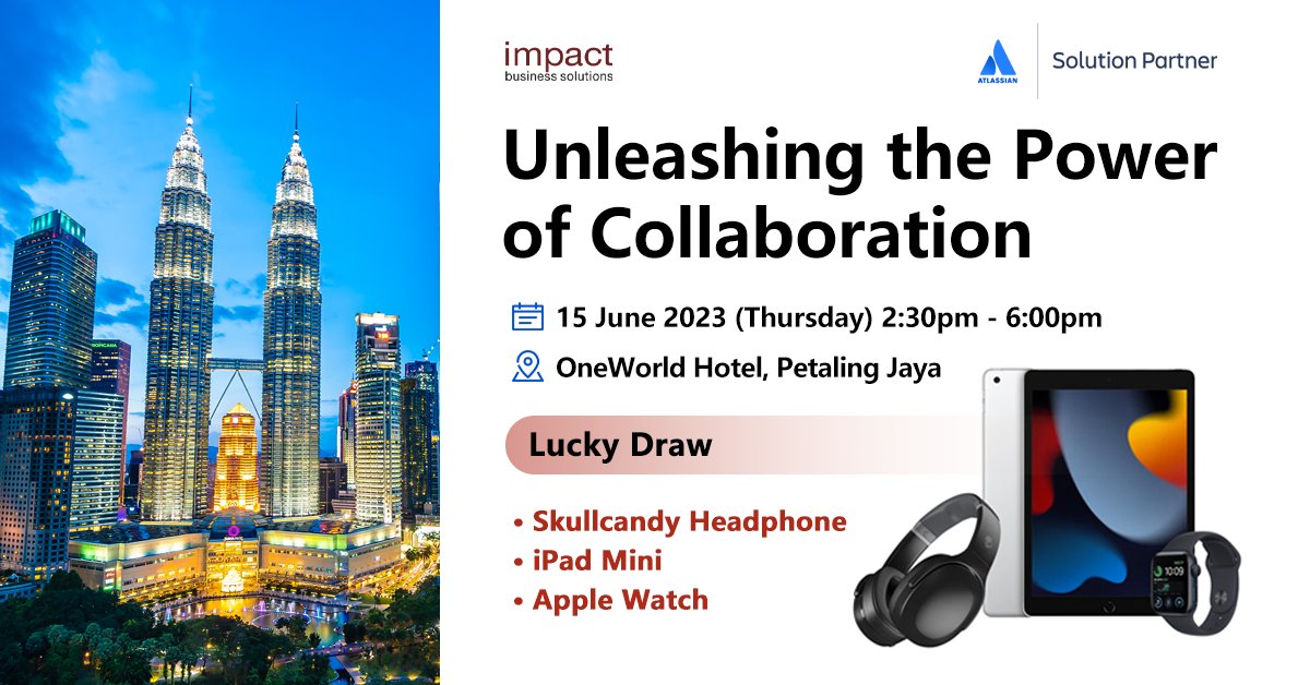 Atlassian_APAC's tweet photo. Via Impact Business Solutions Sdn Bhd:
Join us for an informative session to gain insights into how you can help your organisation to unleash the potential of Service Management and drive innovation.
‌
Join us for FREE HERE: https://t.co/4pXjOhtdQx https://t.co/c9UVrFRVxf