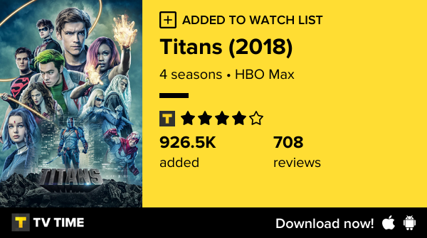 jmvb81's tweet photo. I've just started following Titans (2018) https://t.co/mxvx1gmif6 #tvtime https://t.co/WP5IyT7x9c