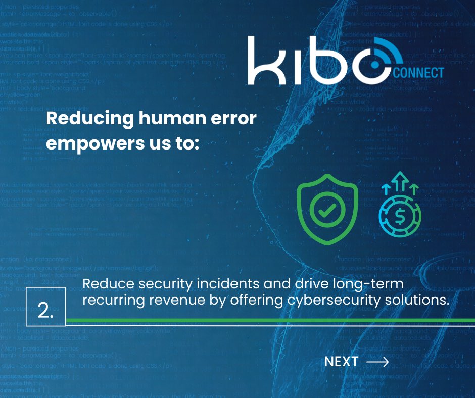 KiboConnect's tweet photo. 💡Did you know that 95% of cyber breaches result from human error? Discover how you can empower your employees to make secure choices and protect your business’ valuable data! 🔒

Don’t let human error compromise your business’ cybersecurity! 

#cybersecurity #datasecurity #kibo https://t.co/p5yMzvDgCd