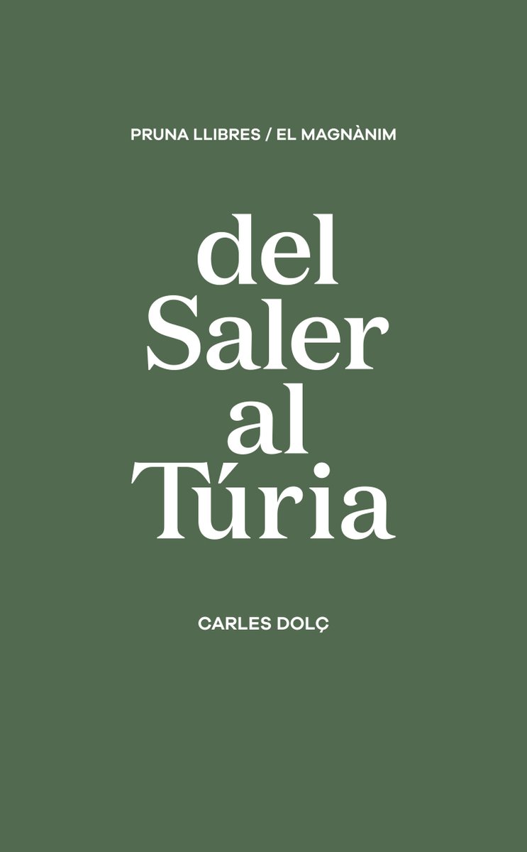 📕 4 – I les mobilitzacions ciutadanes a València vinculades a la vida del riu és el que magníficament explica Carles Dolç en este llibre coeditat per @Prunallibres i <a href="/Inst_Magnanim/">Institució Alfons el Magnànim</a> 
‘Del Saler al Túria’