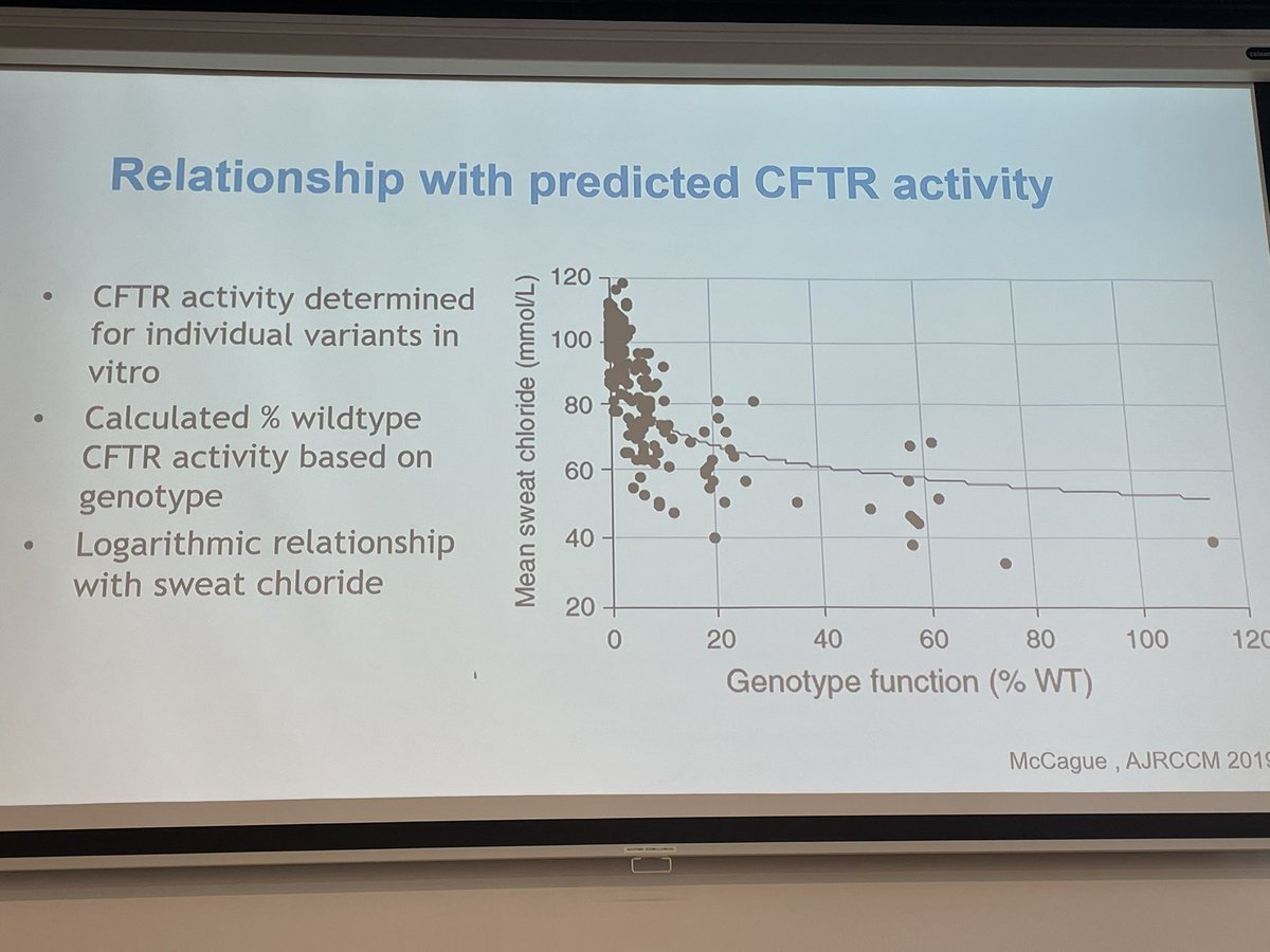 ProfDGDowney's tweet image. Edith Zemanick from Colorado explaining all things related to sweat chloride in #CF and the #CHEC-SC study @ECFSConference #ECFS2023 @CF_Foundation