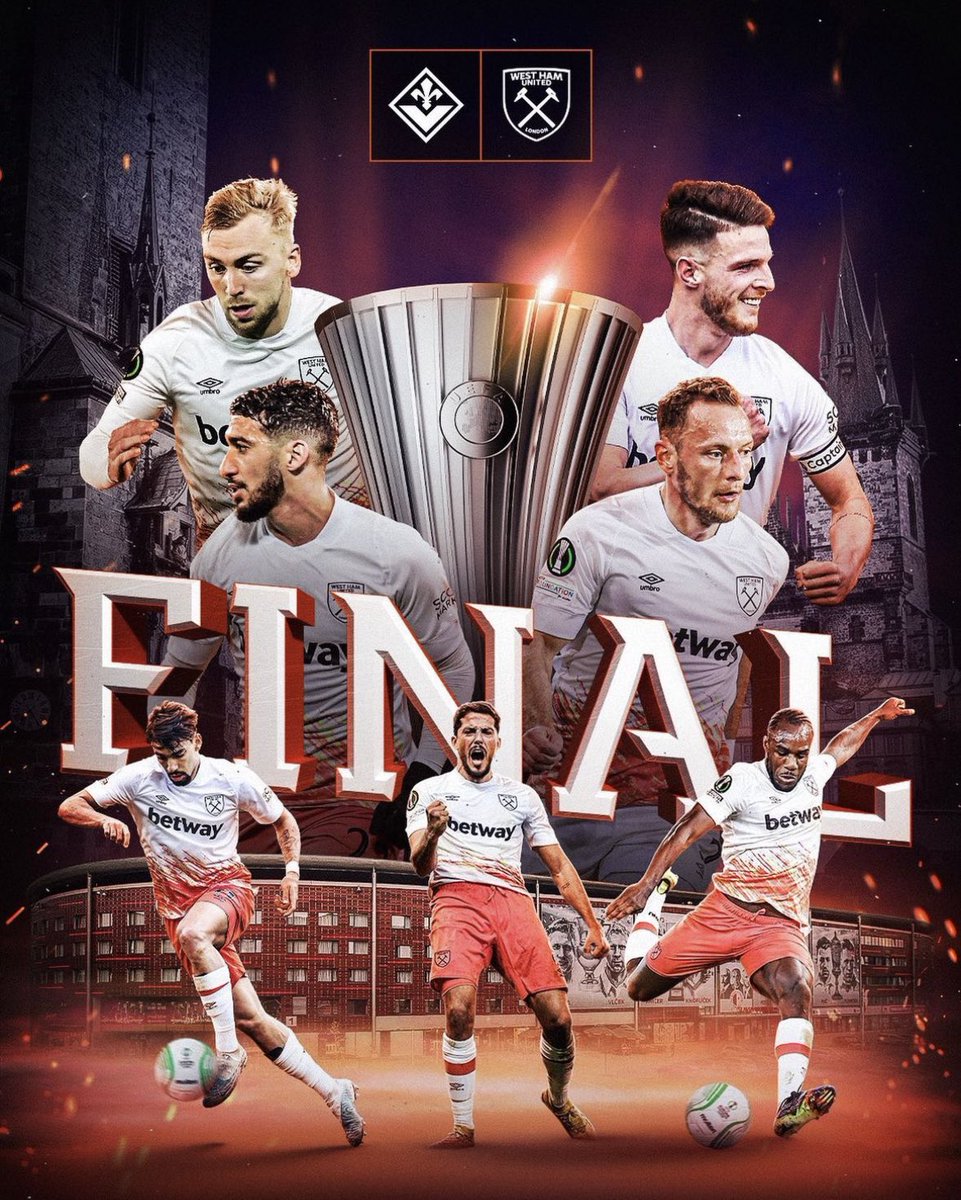 Finally the day is here !! Excited and nervous at the same time 😬 #WHUFC #Europa #WestHam #final #COYI