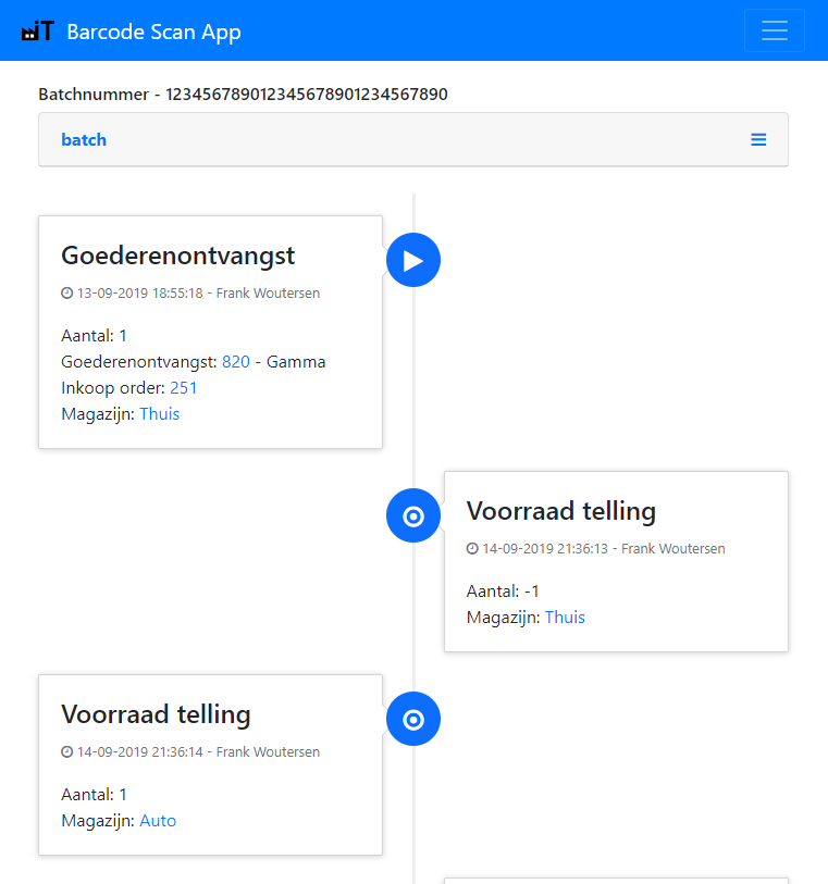 Goede traceerbaarheid van je batch- of serienummers in Exact Online? Gebruik de Barcode Scan App voor Exact Online: barcodescan.nl #exact #exactonline <a href="/Exact_NL/">Exact Nederland</a> <a href="/Exact_BE/">Exact BE</a>