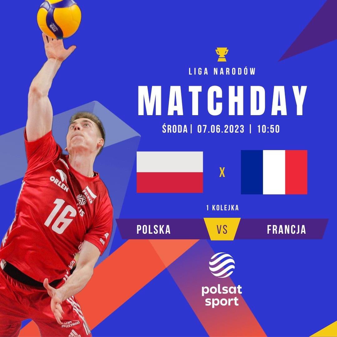 polsatsport's tweet photo. Oczekiwanie dobiega końca… czas na pierwszy mecz polskich siatkarzy w tegorocznej Lidze Narodów! 🏐🇵🇱
#VNL2023 #VolleyWorld https://t.co/PHuJ3AaEGd