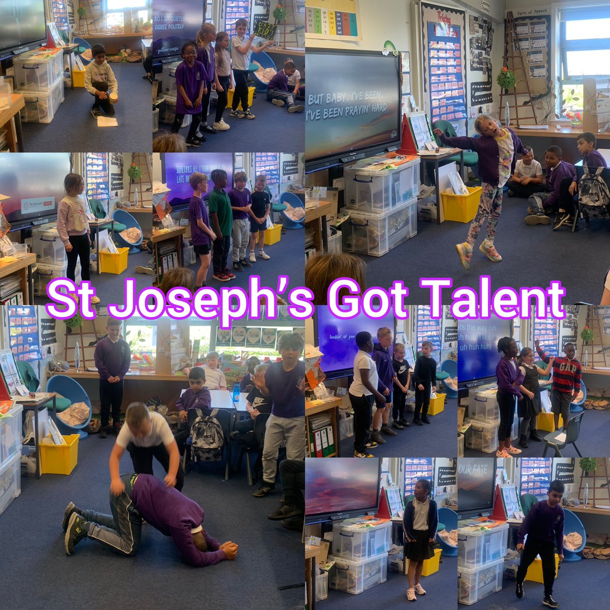 P5_StJosephs's tweet photo. Great confidence on show for our #StJoesGotTalent class auditions! #singing #dancing #magic #parkour

Each and every one of you are stars 🌟 

We voted for MAYA as the winner, who performed an energetic dance💃🏻🗳🥳!!!

She will now represent P4 in the final on Fri, 23rd June🤞🏼 https://t.co/eMt2QiHsIg