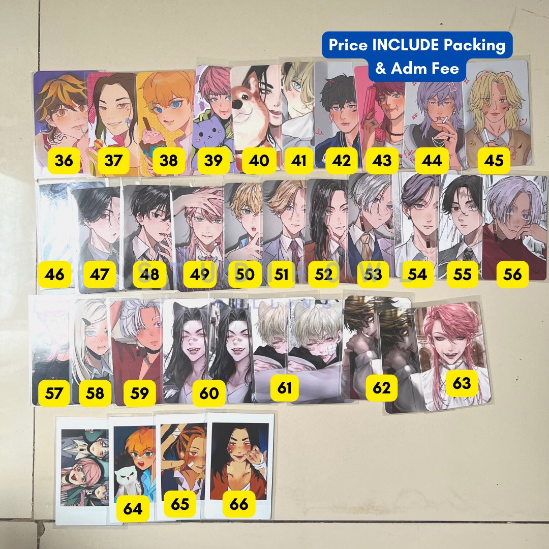askstudihowl's tweet photo. WTS / WANT TO SELL

Photocard, Polaroid, Postcard

💸 Detail harga No. 36 - 66 :
https://t.co/Tfe7OvdmwE

❗️(*) = Paired
📍 Jakarta

tags jjk genshin tokrev 6baji popi25900 sae oishiiart diseries #warunganime #warungjjk #warungaot #warunghq #warungcsm https://t.co/9orQIBH0ZU